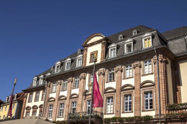 Heidelberg, Almanya - 4 Temmuz 2019: Heidelberg. Heidelberg popüler bir turizm merkezidir. Almanya 'daki Heidelberg tarihi şehri