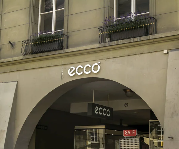 Bern Suiza Tienda Ecco Centro Berna Ecco Sko Fabricante Minorista — Foto de Stock