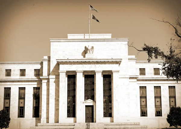 Gebäude Der Federal Reserve Washington Vereinigte Staaten Fed — Stockfoto