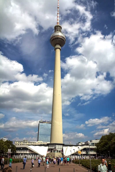 Berlin Tower Alexanderplatz Para Antenas Radio Transmisores Televisión Centro Berlín — Foto de Stock