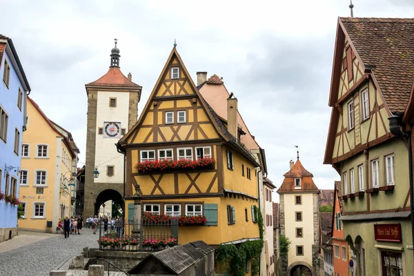 Rothenburg Der Tauber Bajorország Németország 2016 Július Rothenburg Der Tauber — Stock Fotó