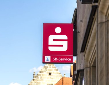 Altdorf bei Nuremberg: Sparkasse, bir Alman tasarruf bankası, marka logosu.