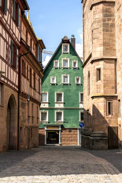 Cidade Velha Medieval Alt Stadt Vista Cidade Alemã Schwabach — Fotografia de Stock