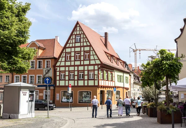 Középkori Óváros Alt Stadt Kilátás Német Város Schwabach — Stock Fotó