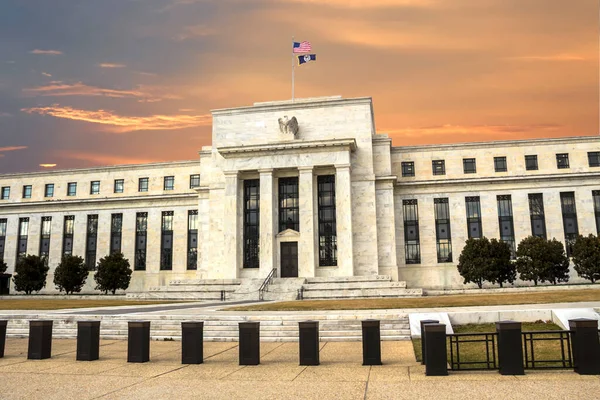 Gebäude Der Federal Reserve Washington Vereinigte Staaten Fed — Stockfoto