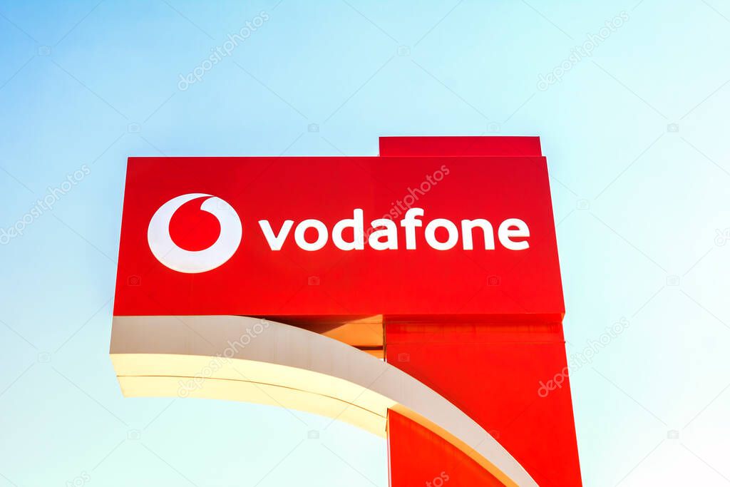 Izmir, Turkey 28 JULY, 2018: Vodafone Store - Vodafone is a British multinational telecommunications company and It is the one of the world's largest mobile telecommunications company.