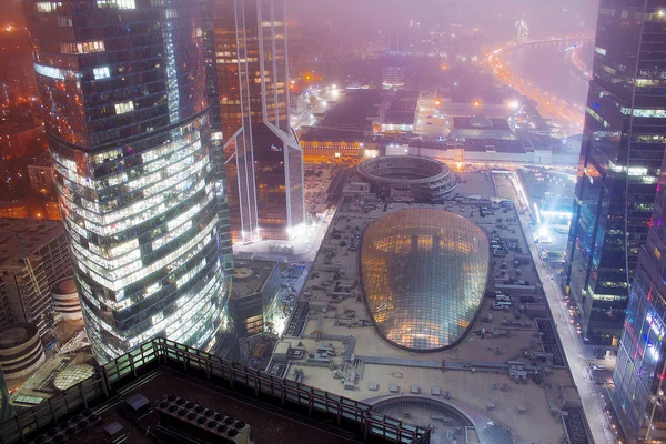 Vista Bela Cidade Moscou Fotos Tiradas Outono 2018 Arquitetura Céu — Fotografia de Stock