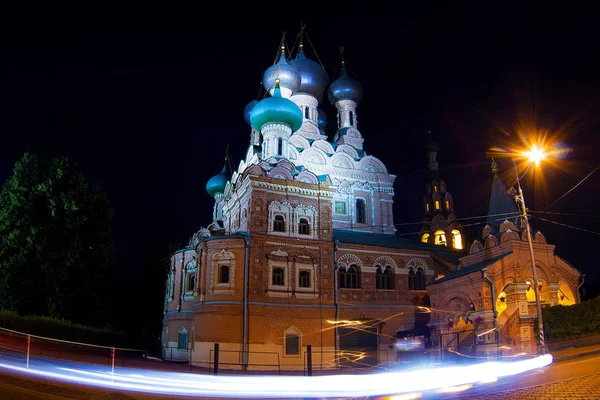 Katedra Niepokalanego Poczęcia Zdjęcia Zrobione Ulicach Moskwy 2017 Kościół Miasto — Zdjęcie stockowe