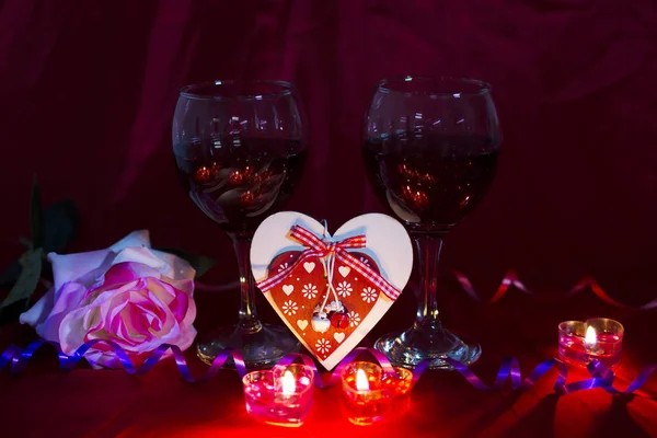 Photos in honor of the holiday of Valentine\'s Day Footage shot at home ,Russia date: 5.01.2019 year, pictured hearts, background, Valentines