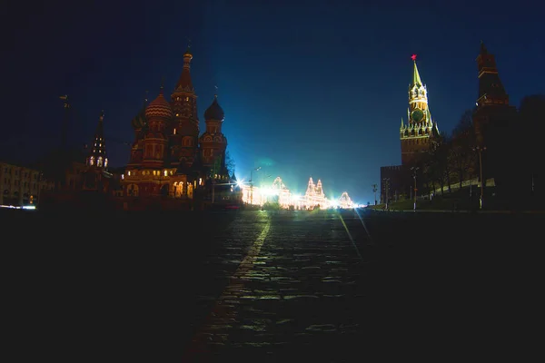 Das Historische Zentrum Von Moskau Verschiedenen Zeiten Des Jahres Aufnahmen — Stockfoto