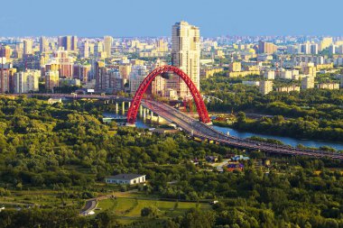 Şehir ve gökdelenler içinde merkezi, Moskova kış ve Yaz 2016 bina, Moskova'da çekilen fotoğraflar gökyüzü, şehir görünümünü 