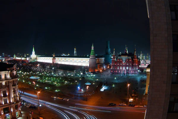 Vista Cidade Arranha Céus Centro Moscou Fotos Tiradas Inverno Verão — Fotografia de Stock