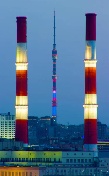 Vackra Byggnader Centrum Moskva Bilder Tagna Sommaren 2019 Moskva Byggnad — Stockfoto