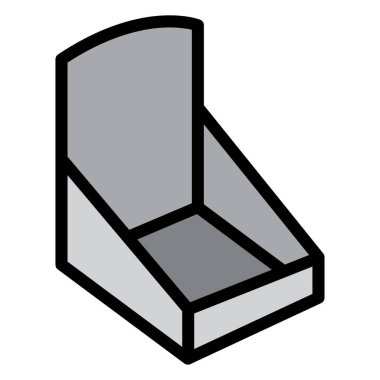 Simge piktogram, satış ve promosyon points için sayaç görüntü. Kataloglar, bilgi ve reklam malzemesi ve medya için idealdir