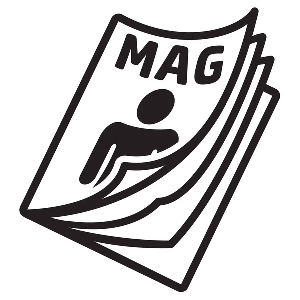 Symbol Piktogramm Magazin Katalog Oder Produktbeilage Für Verkaufsstelle Und Promotion — Stockvektor