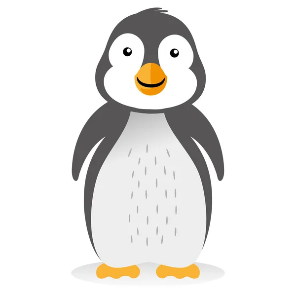 Illustration Familjen Pingvin Cub Fågel Befjädrade Mamma Perfekt För Utbildning — Stock vektor