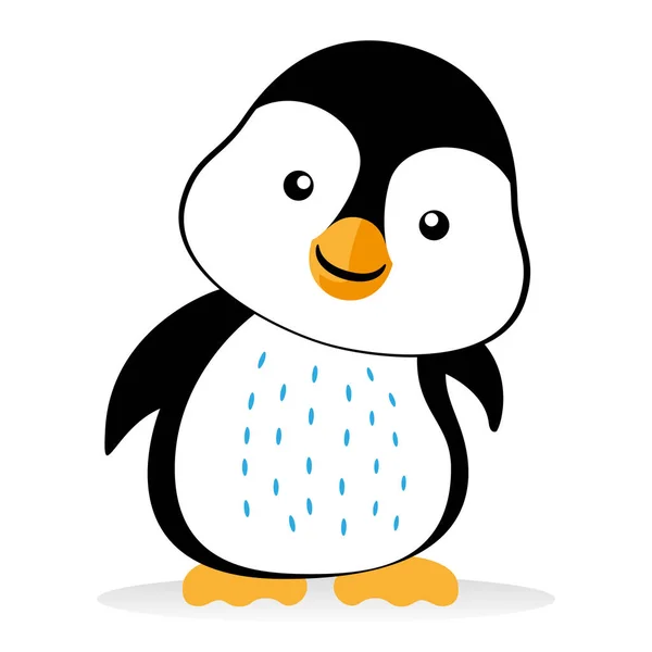 Illustration Familjen Pingvin Cub Fågel Befjädrade Mamma Perfekt För Utbildning — Stock vektor
