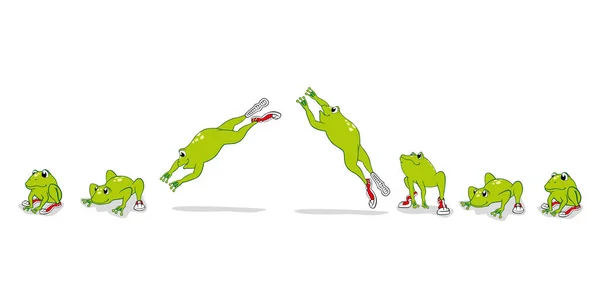 Jumping frog Vector Art Stock Images | Depositphotos