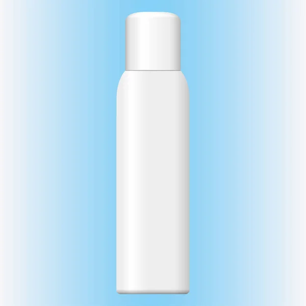 Illustration Eines Objektgegenstandes Aerosolflasche Kosmetik Oder Medizin Weiß Vorderseite Ideal — Stockvektor
