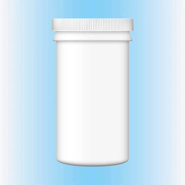Illustration Objektet Förpackning Flaska Kosmetika Läkemedel Tillägg Och Vitaminer Idealiskt — Stock vektor