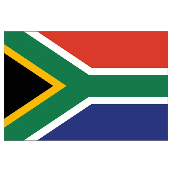 Güney Afrika Nın Resimde Bayrak Kurumsal Malzemeleri Coğrafya Kataloglar Için — Stok Vektör