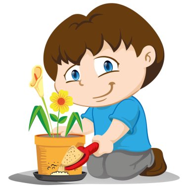 İllüstrasyon yuyu, çocuk maskotu, durgun su, sivrisinek ve hastalık stilts verici ile bir yerde kum koyarak. Eğitim ve sanitasyon malzemeleri için idealdir