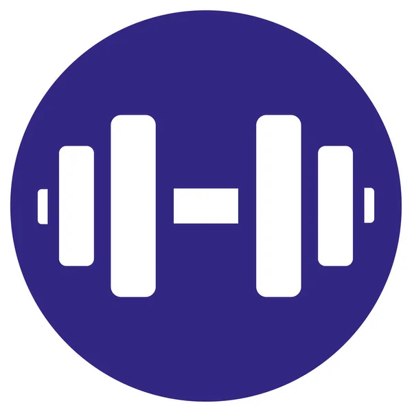 Die Abbildung Stellt Piktogramme Für Gewicht Kraft Hantel Übungen Dar — Stockvektor