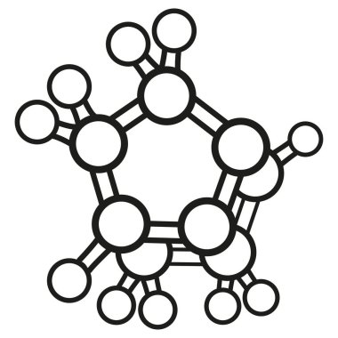 Eğitim kitapları ve kurumsal materyal için ideal olan Chelanates mineralleri simgesi veya piktogram unsurunu temsil eden resim