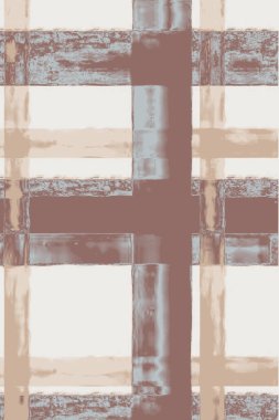 Orijinal Pers folk tarzı halı tasarımı ve grunge desenli illüstrasyon 