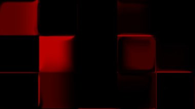 Soyut kırmızı yanıp sönen blok hareket