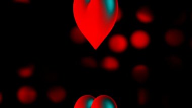 parlak kupa renkli arka plan üzerinde hareket 