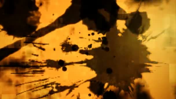 抽象的黑暗幽灵溅在垃圾的背景 万圣节的概念 — 图库视频影像