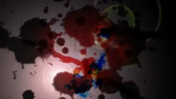 Abstrato Escuro Assustador Salpicos Fundo Grunge Halloween Conceito — Vídeo de Stock