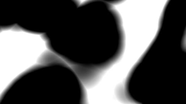 Abstrait Noir Blanc Mouvement Cellulaire Propage — Video