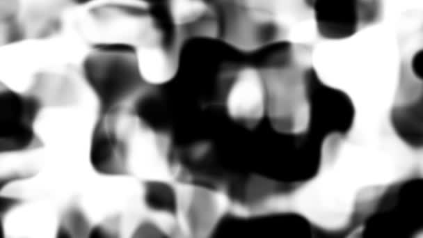 Abstrait Noir Blanc Boucle Animation Blob — Video