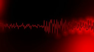 hareketli grafik ve ses ekolayzır veya dalga biçimi benzer hareket zonklayan satırının animasyonlu arka plan