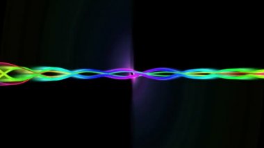 hareketli grafik ve ses ekolayzır veya dalga biçimi benzer hareket zonklayan satırının animasyonlu arka plan