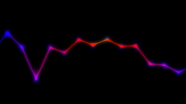 Gráficos Movimiento Fondo Animado Línea Pulsante Que Actúa Similar Ecualizador — Vídeos de Stock