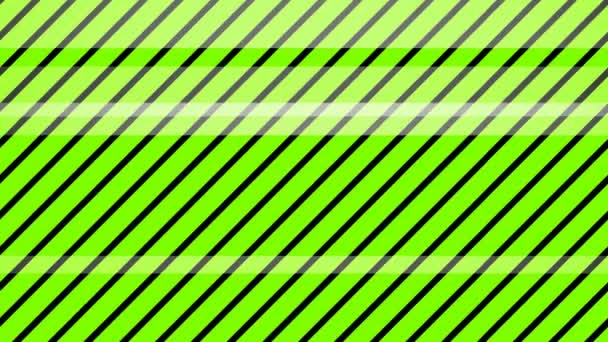 Motion Graphics Animated Background Neon Green Moving Lines — Stock Video