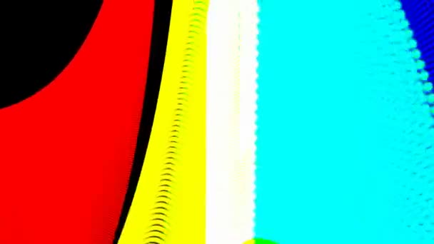 Motion Graphics Animated Background Colorful Twisted Motion — Stock Video