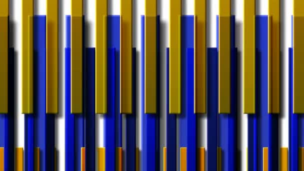 Graphiques Mouvement Fond Animé Avec Des Lignes Mobiles Bleues Jaunes — Video