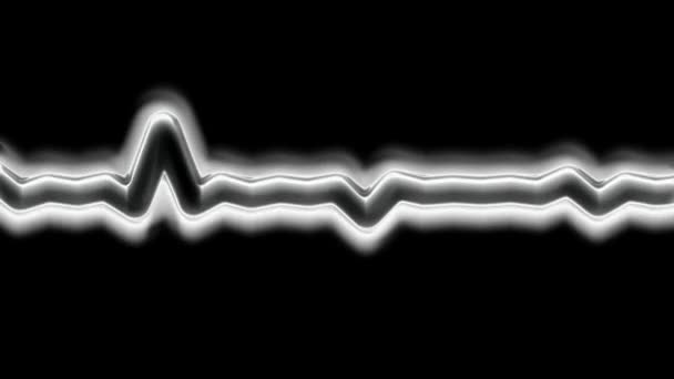 与音频均衡器或波形类似的脉动线的运动图形和动画背景 — 图库视频影像