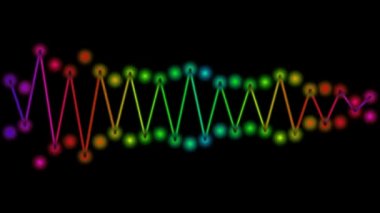 hareketli grafik ve ses ekolayzır veya dalga biçimi benzer hareket zonklayan satırının animasyonlu arka plan