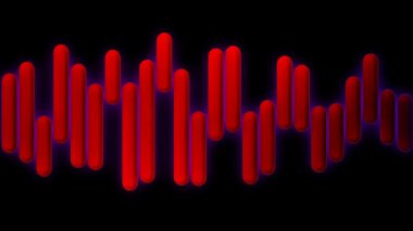 hareketli grafik ve ses ekolayzır veya dalga biçimi benzer hareket zonklayan satırının animasyonlu arka plan