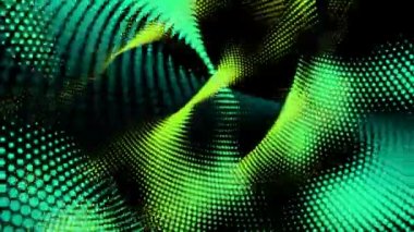 hareketli grafik ve yeşil noktalar oluşumu animasyonlu arka plan