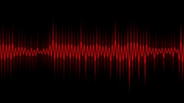 hareketli grafik ve ses ekolayzır veya dalga biçimi benzer hareket zonklayan satırının animasyonlu arka plan