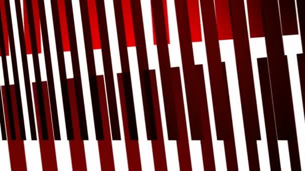Motion Graphics Animated Background Moving Red Minimalistic Structure — Stock Video