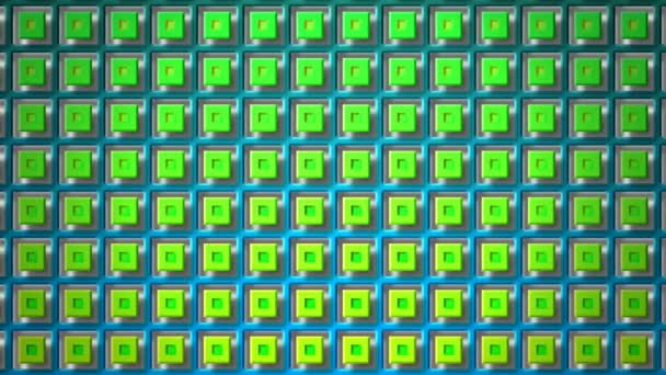 graphiques abstraits de mouvement de motifs carrés colorés sur fond bleu 