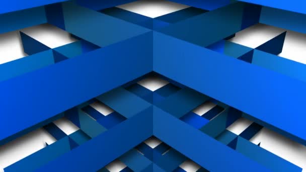 Bewegende Beelden Geanimeerde Achtergrond Met Bewegende Blauwe Minimalistische Structuur — Stockvideo