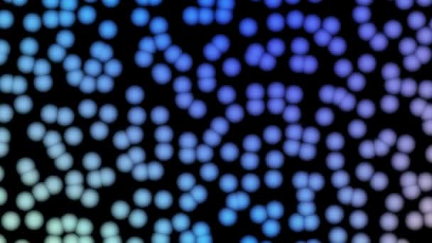 Графіка Руху Анімований Фон Блакитними Крапками — стокове відео